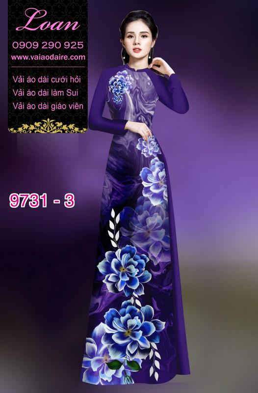 Vải áo dài hoa 3D Vải áo dài hoa 3D