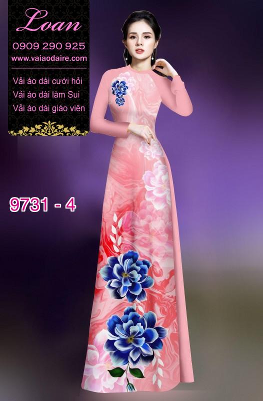 Vải áo dài hoa 3D Vải áo dài hoa 3D
