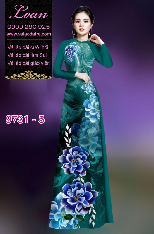 Vải áo dài hoa 3D Vải áo dài hoa 3D