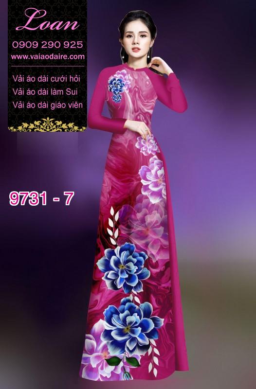Vải áo dài hoa 3D Vải áo dài hoa 3D