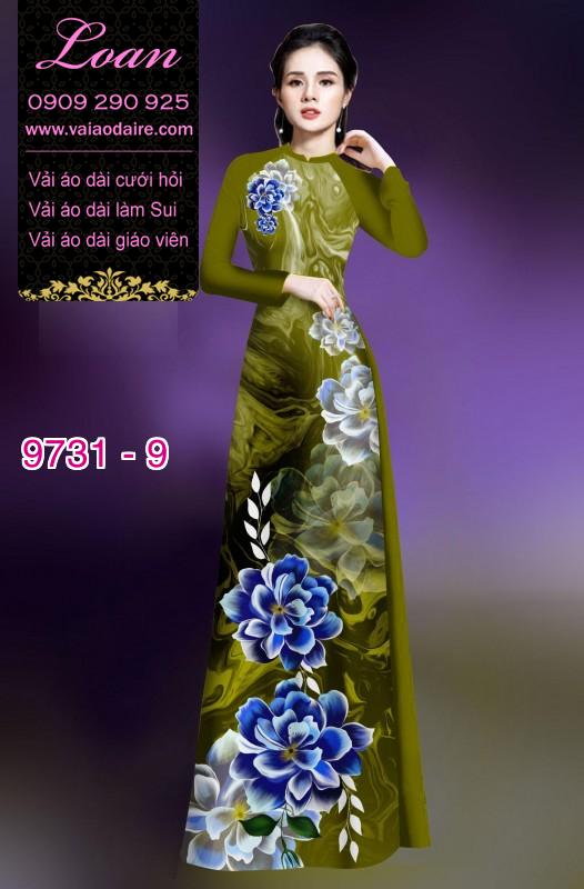 Vải áo dài hoa 3D Vải áo dài hoa 3D