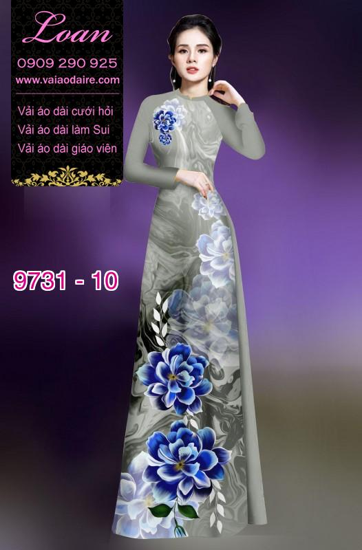 Vải áo dài hoa 3D Vải áo dài hoa 3D