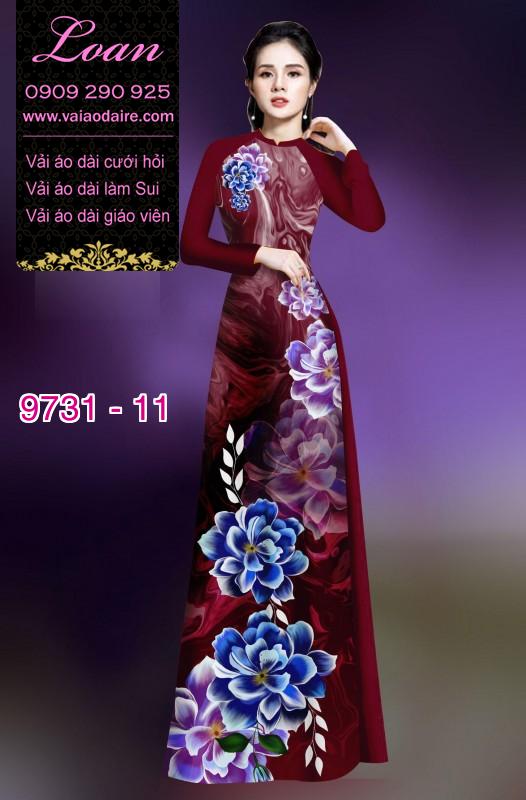 Vải áo dài hoa 3D Vải áo dài hoa 3D