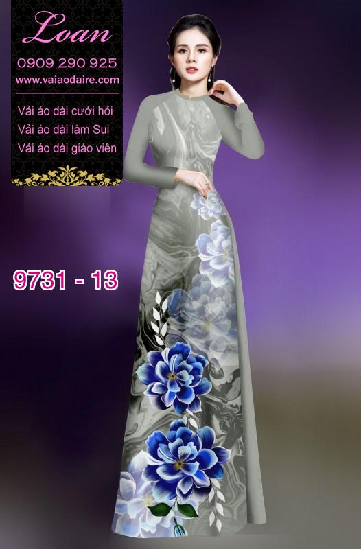 Vải áo dài hoa 3D Vải áo dài hoa 3D