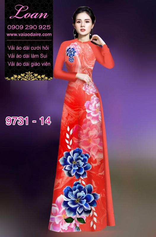 Vải áo dài hoa 3D Vải áo dài hoa 3D
