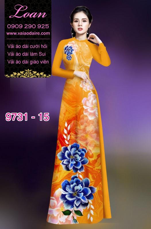 Vải áo dài hoa 3D Vải áo dài hoa 3D