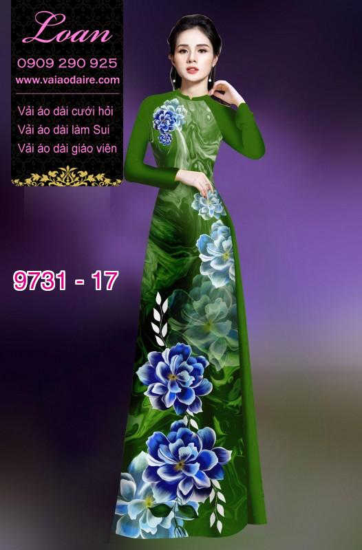 Vải áo dài hoa 3D Vải áo dài hoa 3D