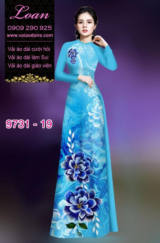 Vải áo dài hoa 3D Vải áo dài hoa 3D