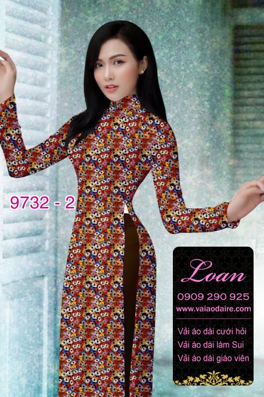 Vải áo dài hoa nhí