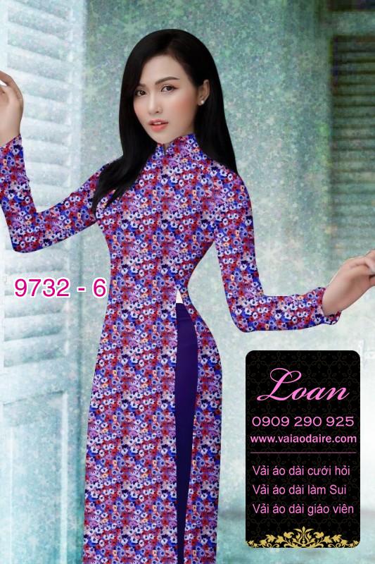 Vải áo dài hoa nhí