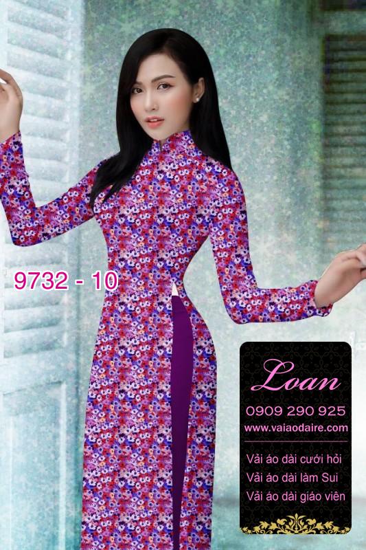 Vải áo dài hoa nhí