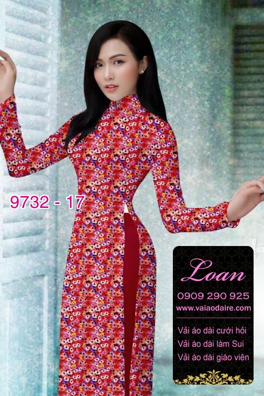 Vải áo dài hoa nhí