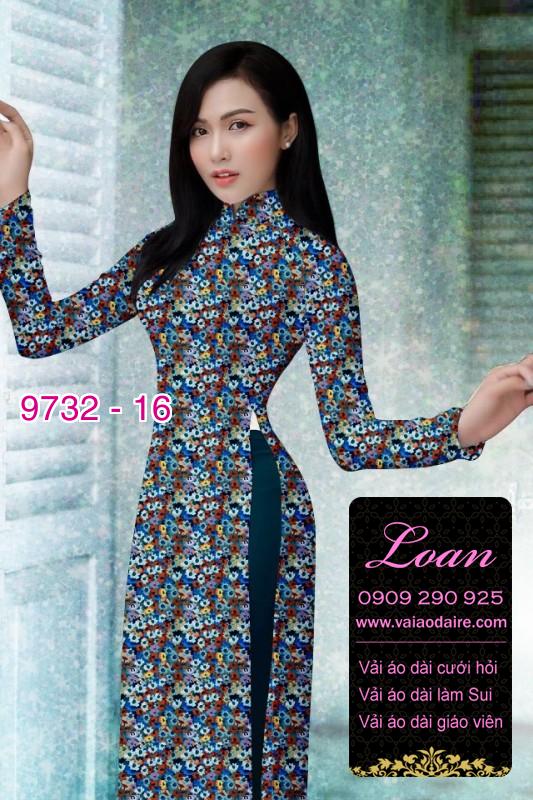 Vải áo dài hoa nhí