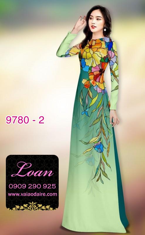 Vải áo dài hoa 3D