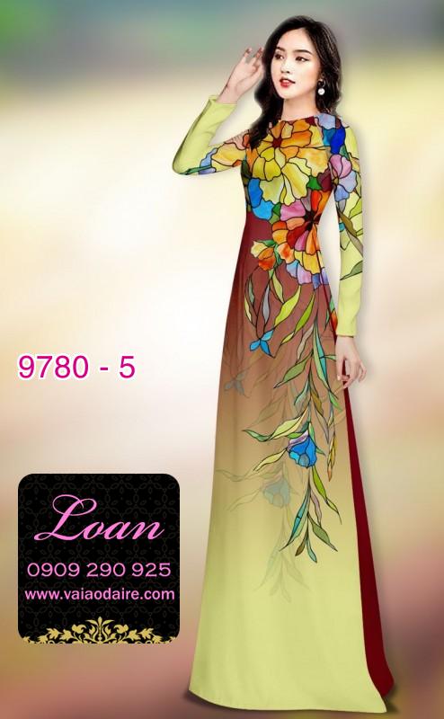 Vải áo dài hoa 3D