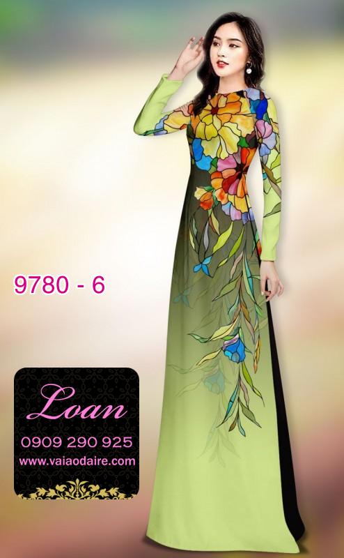 Vải áo dài hoa 3D