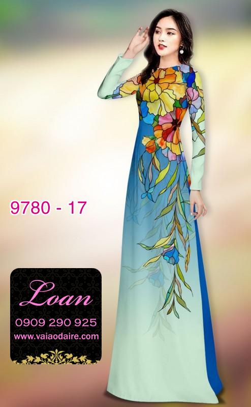 Vải áo dài hoa 3D