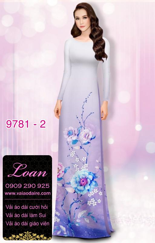 Vải áo dài hoa 3D