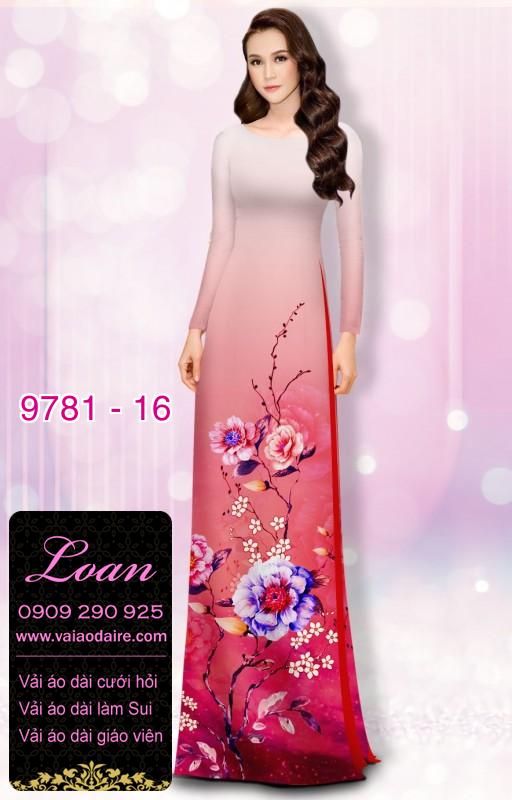 Vải áo dài hoa 3D