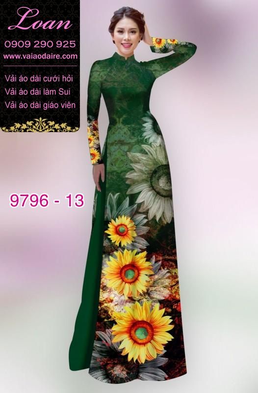 Vải áo dài hoa Cúc