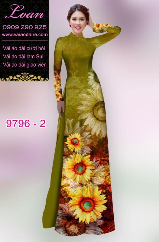 Vải áo dài hoa Cúc