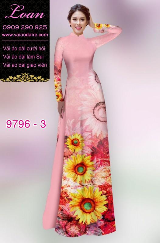 Vải áo dài hoa Cúc