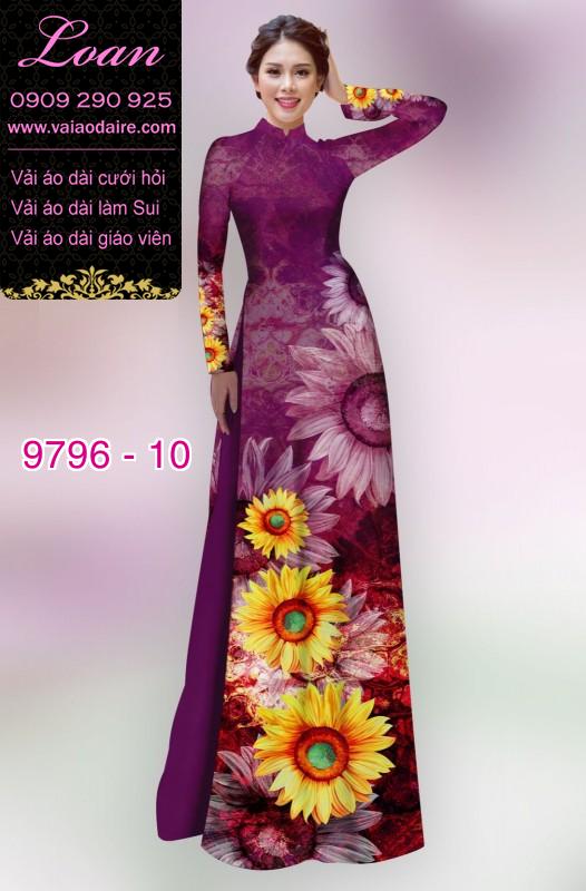 Vải áo dài hoa Cúc