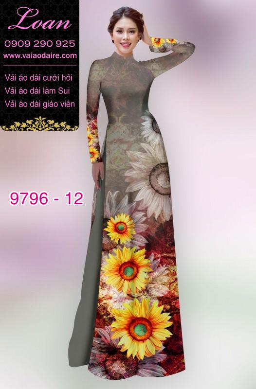Vải áo dài hoa Cúc