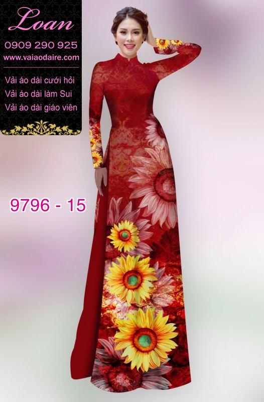 Vải áo dài hoa Cúc