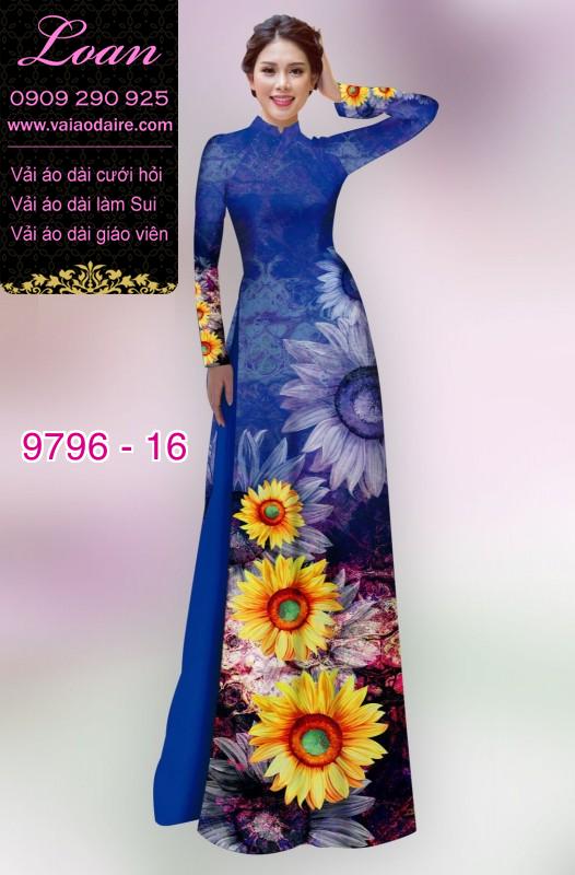 Vải áo dài hoa Cúc
