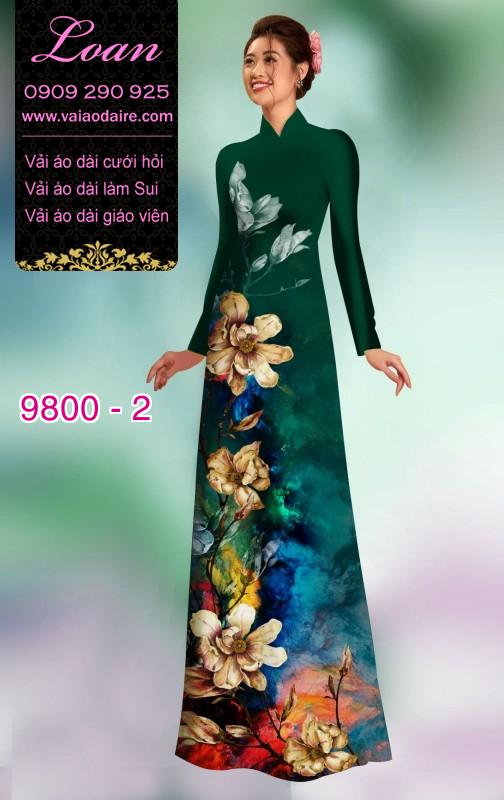 Vải áo dài hoa 3D Vải áo dài hoa 3D