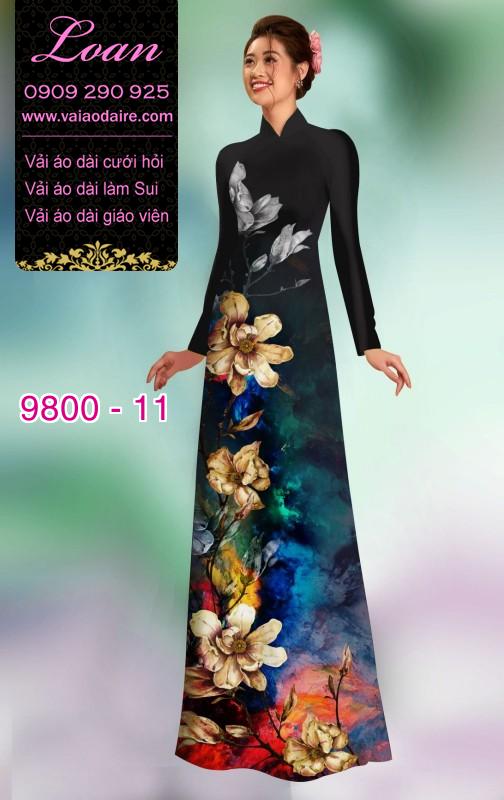Vải áo dài hoa 3D Vải áo dài hoa 3D
