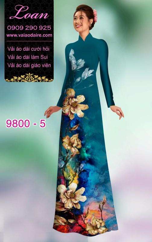 Vải áo dài hoa 3D Vải áo dài hoa 3D