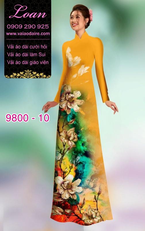 Vải áo dài hoa 3D Vải áo dài hoa 3D