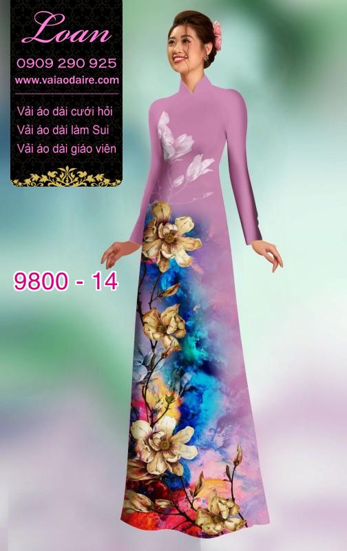 Vải áo dài hoa 3D Vải áo dài hoa 3D