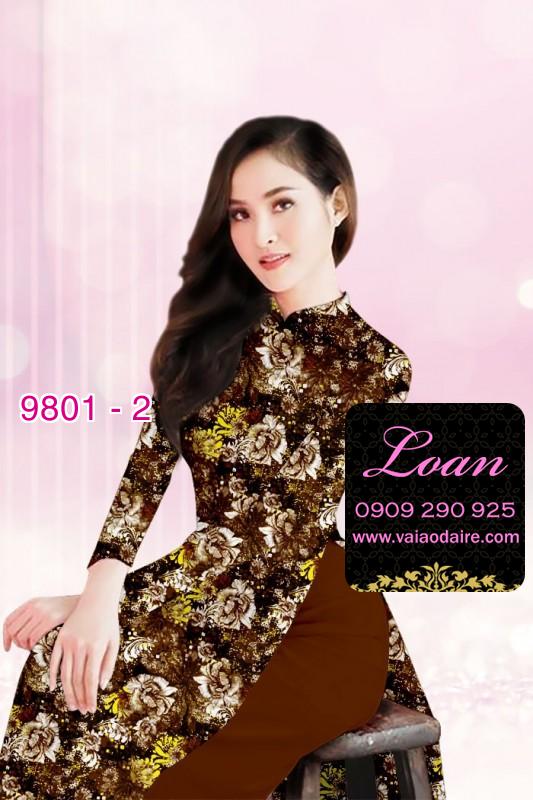 Vải áo dài hoa nhí Vải áo dài hoa nhí