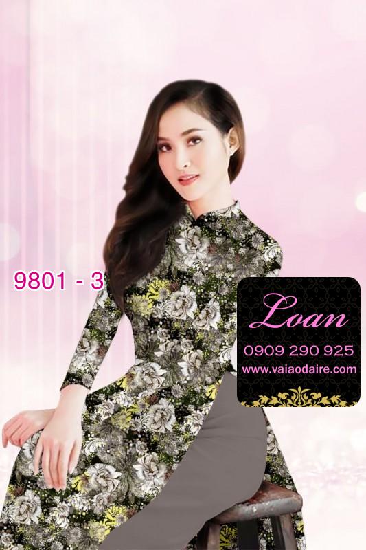 Vải áo dài hoa nhí Vải áo dài hoa nhí