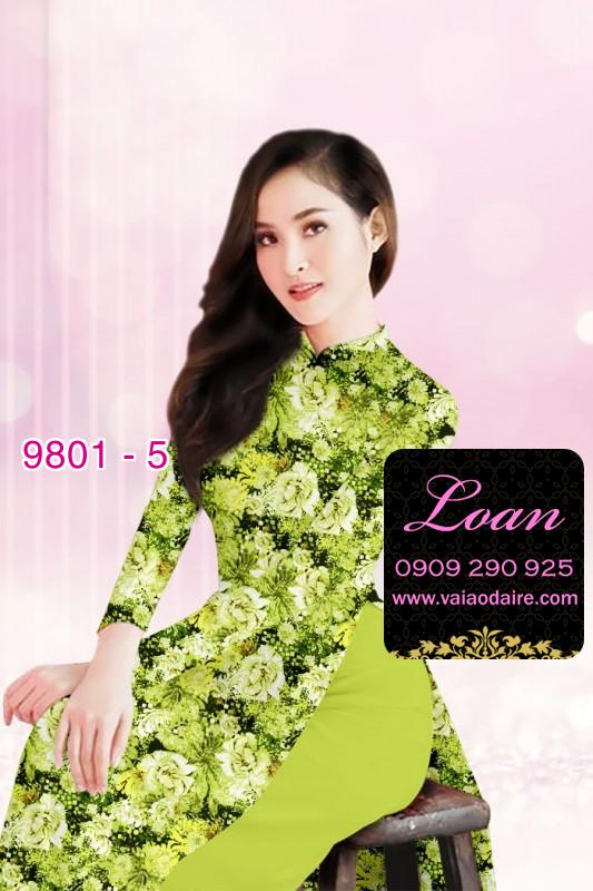 Vải áo dài hoa nhí Vải áo dài hoa nhí