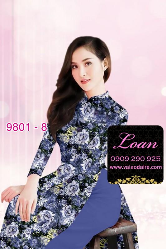Vải áo dài hoa nhí Vải áo dài hoa nhí