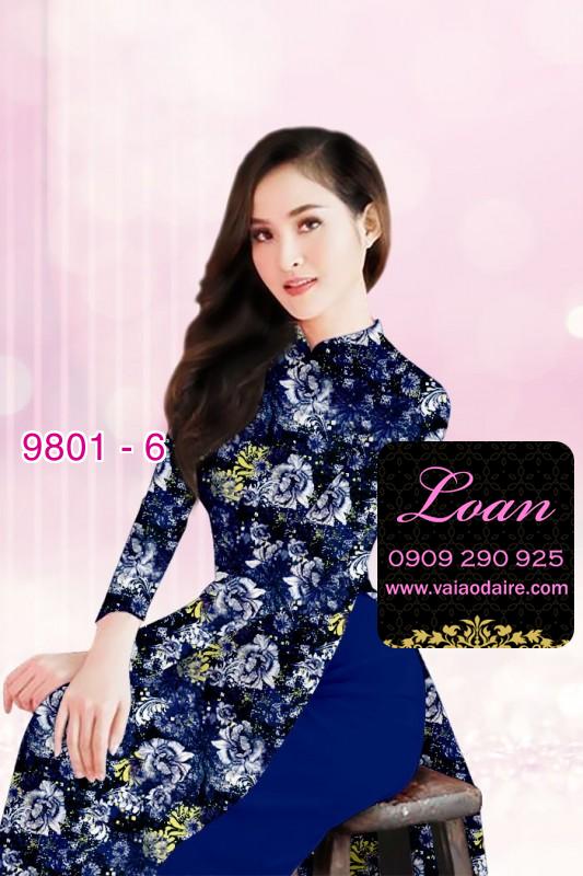 Vải áo dài hoa nhí Vải áo dài hoa nhí