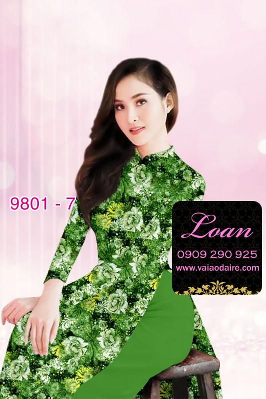 Vải áo dài hoa nhí Vải áo dài hoa nhí