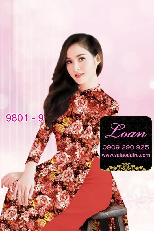 Vải áo dài hoa nhí Vải áo dài hoa nhí