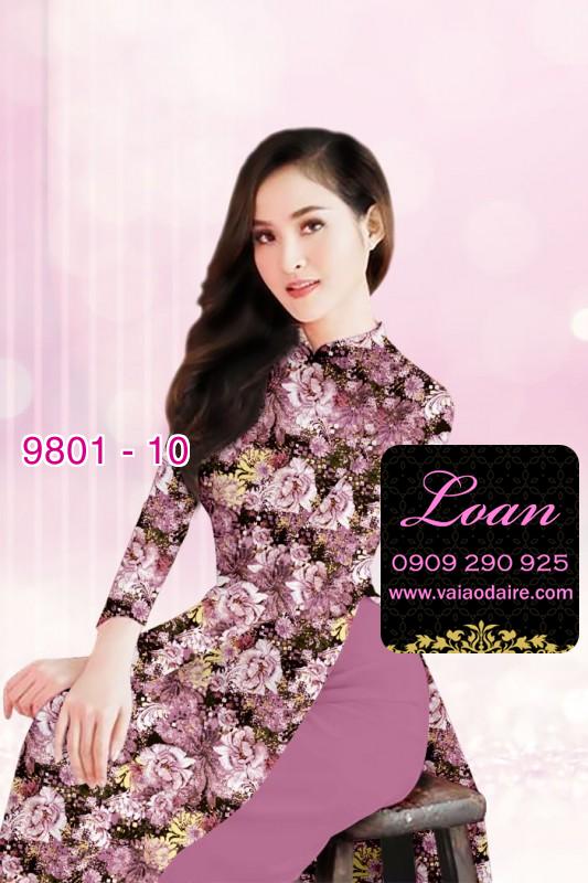 Vải áo dài hoa nhí Vải áo dài hoa nhí