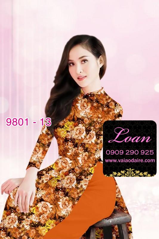 Vải áo dài hoa nhí Vải áo dài hoa nhí
