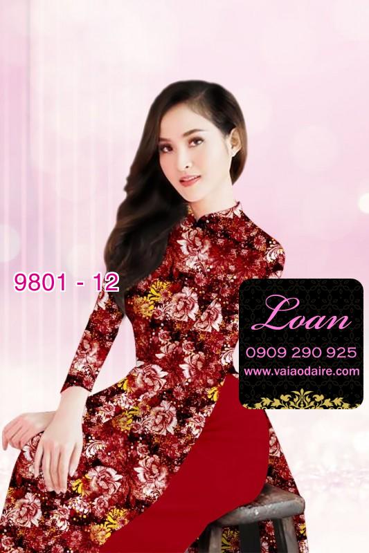 Vải áo dài hoa nhí Vải áo dài hoa nhí