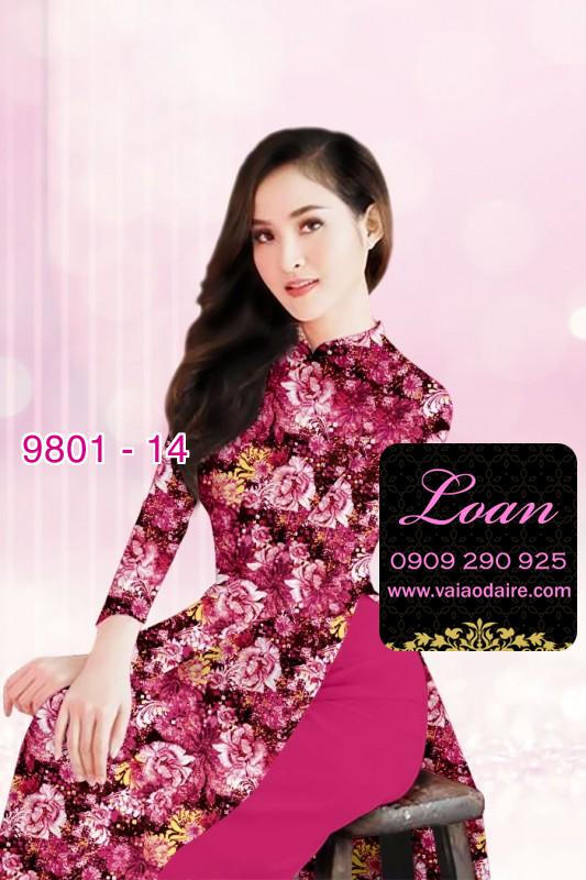 Vải áo dài hoa nhí Vải áo dài hoa nhí