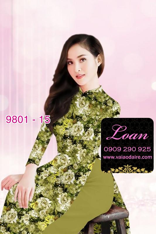 Vải áo dài hoa nhí Vải áo dài hoa nhí