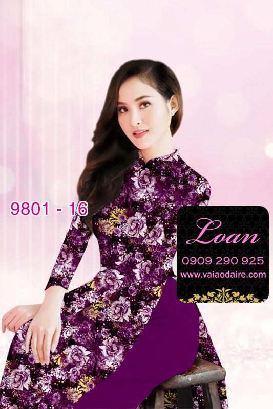 Vải áo dài hoa nhí Vải áo dài hoa nhí