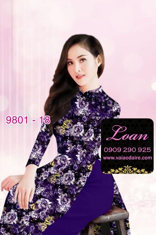 Vải áo dài hoa nhí Vải áo dài hoa nhí