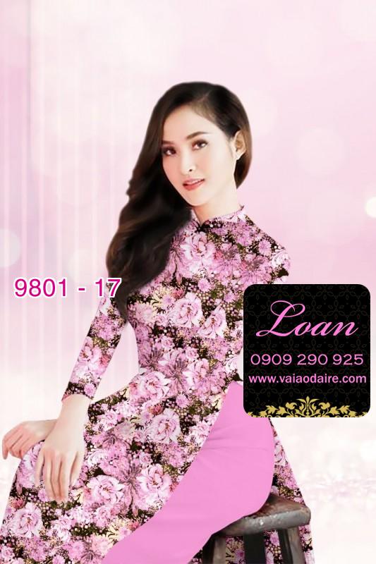 Vải áo dài hoa nhí Vải áo dài hoa nhí